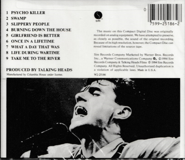 TALKING HEADS CD STOP MAKING SENSE - BRAND NEW - Image 3