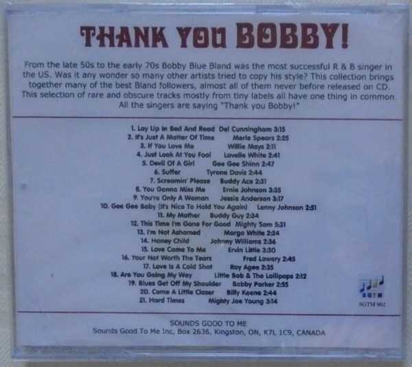 THANK YOU BOBBY (BOBBY BLAND)-Various Artist - 21 Tracks - BRAND NEW - CD - Image 3