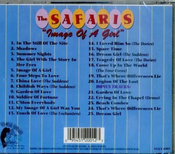 THE SAFARIS - "IMAGE OF A GIRL" - CD - BRAND NEW - Image 3