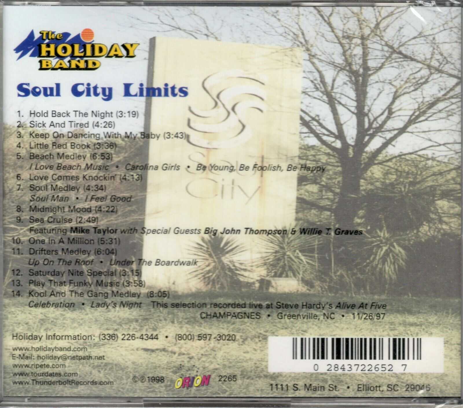 The Holiday Band - Soul City Limits - CD - Brand New - Image 3