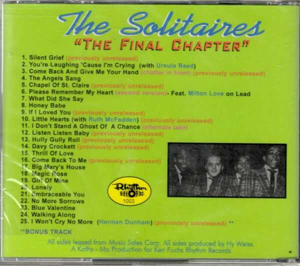 The Solitaires - Chapter - CD - Brand New - Image 3