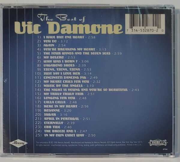VIC DAMONE - THE BEST OF - THE MERCURY YEARS   CD  BRANDNEW - Image 3