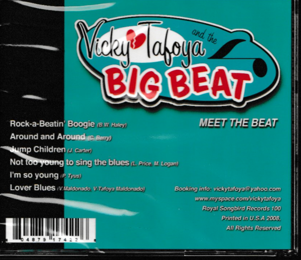 VICKY TAFOYA AND THE BIG BEAT CD MEET THE BEAT - BRAND NEW - Image 3