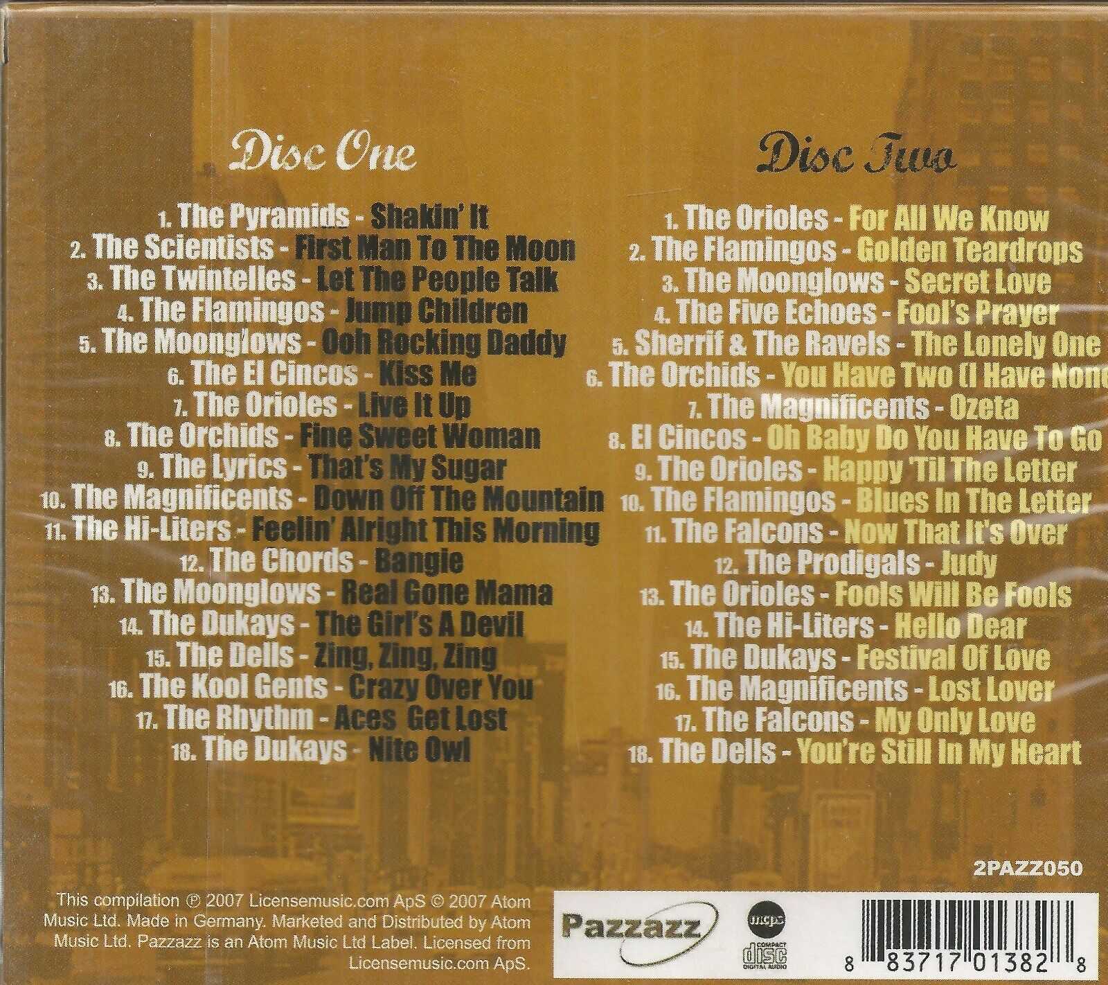 Windy City Doo Wop CD 2 Discs Brand New 36 Tracks on Pazzazz - Image 3